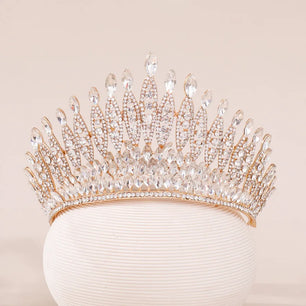 Women's Zinc Alloy Plant Pattern Tiaras Bridal Classic Crown