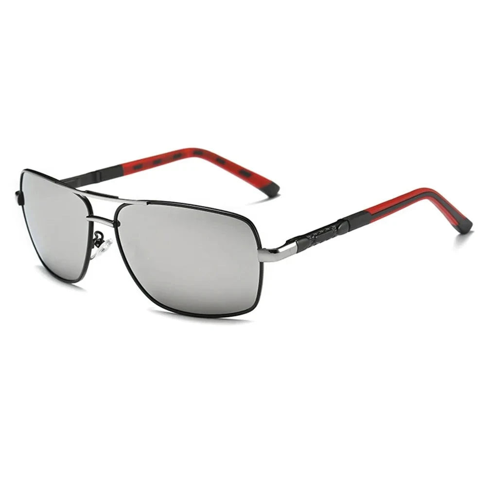 Men's Alloy Frame TAC Lens Square Shaped Polarized Sunglasses