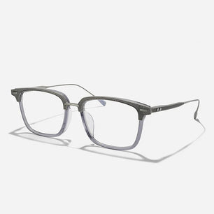 Men's Titanium Alloy Frame Full-Rim Square Shaped Trendy Glasses