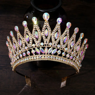 Women's Crystal Zinc Alloy Geometric Pattern Bridal Wedding Crown