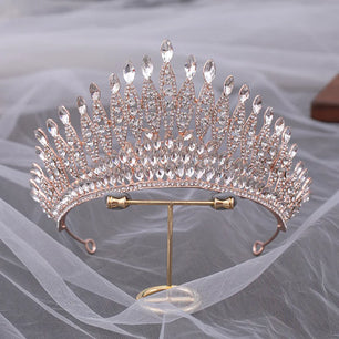 Women's Zinc Alloy Plant Pattern Tiaras Bridal Classic Crown