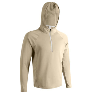 Men's Microfiber Full Sleeves Solid Pattern Hooded Workout Jacket