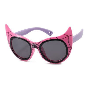 Kid's Acetate Frame Cat Eye Shape Polarized UV400 Sunglasses