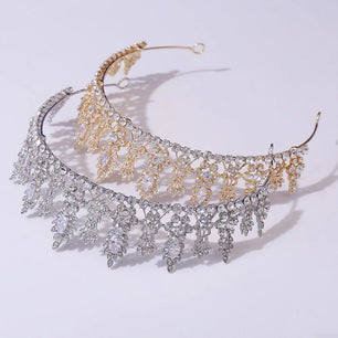 Women's Zinc Alloy Plant Pattern Tiaras Bridal Classic Crown