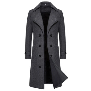 Men's Polyester Turn-Down Collar Long Sleeve Solid Pattern Jacket