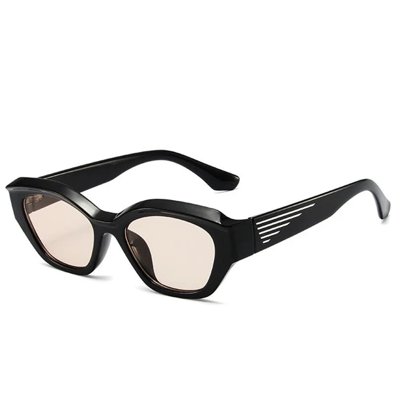 Women's Cat Eye Plastic Frame Acrylic Lens UV400 Sunglasses