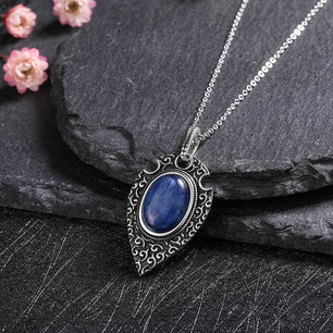 Women's Tibetan Silver Oval Shaped Wedding Vintage Necklace