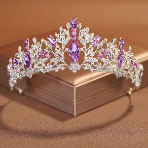 Women's Zinc Alloy Plant Pattern Tiaras Bridal Classic Crown