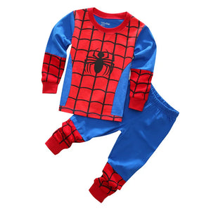 Kid's Boys Cotton O-Neck Long Sleeve Trendy Sleepwear Pajamas Set