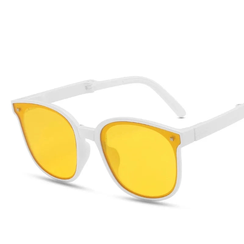 Kid's Polycarbonate Frame Lens UV400 Round Shaped Sunglasses