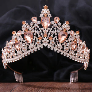 Women's Zinc Alloy Plant Pattern Tiaras Bridal Classic Crown