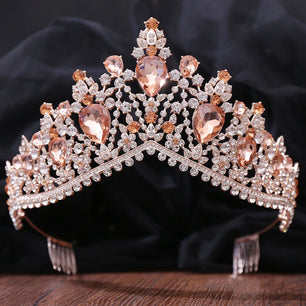 Women's Zinc Alloy Plant Pattern Tiaras Bridal Classic Crown