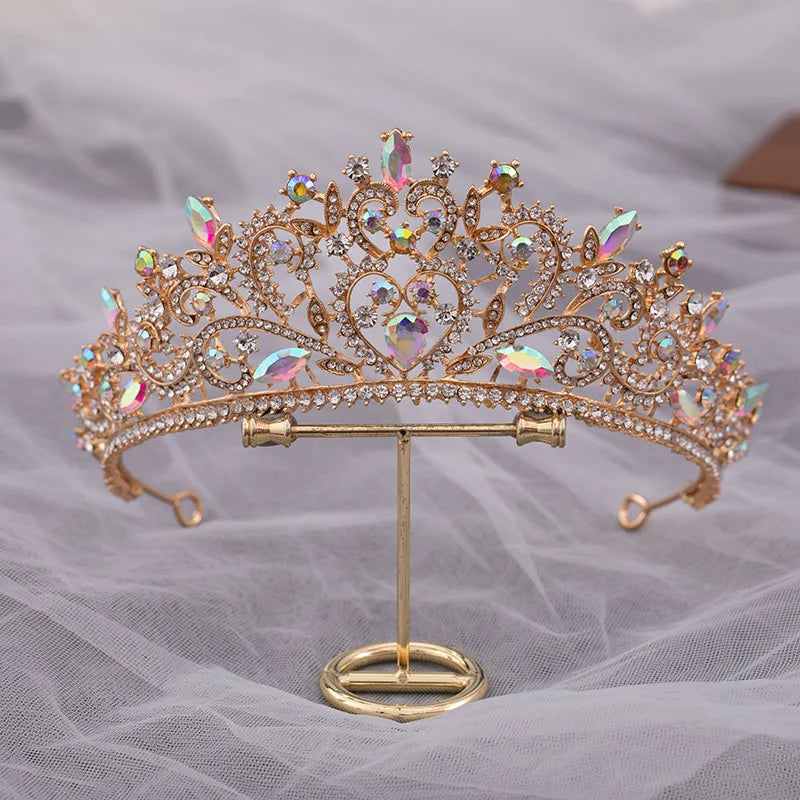 Women's Zinc Alloy Plant Pattern Tiaras Bridal Classic Crown