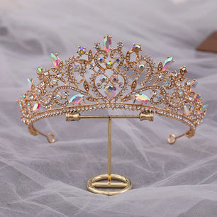 Women's Zinc Alloy Plant Pattern Tiaras Bridal Classic Crown