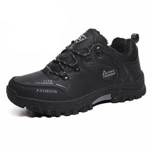 Men's PU Round Toe Waterproof Non-Slip Sports Wear Sneakers