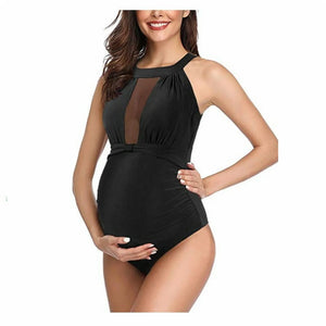 Women's Polyester Square-Neck Solid Pattern Sexy One-Piece