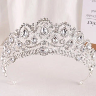 Women's Zinc Alloy Water Drop Pattern Tiaras Bridal Classic Crown