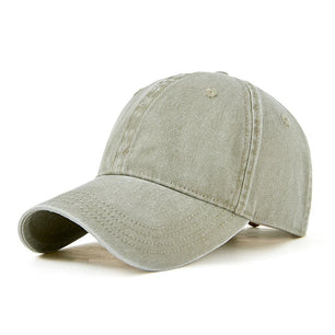 Men's Cotton Adjustable Strap Sun Protection Casual Baseball Cap