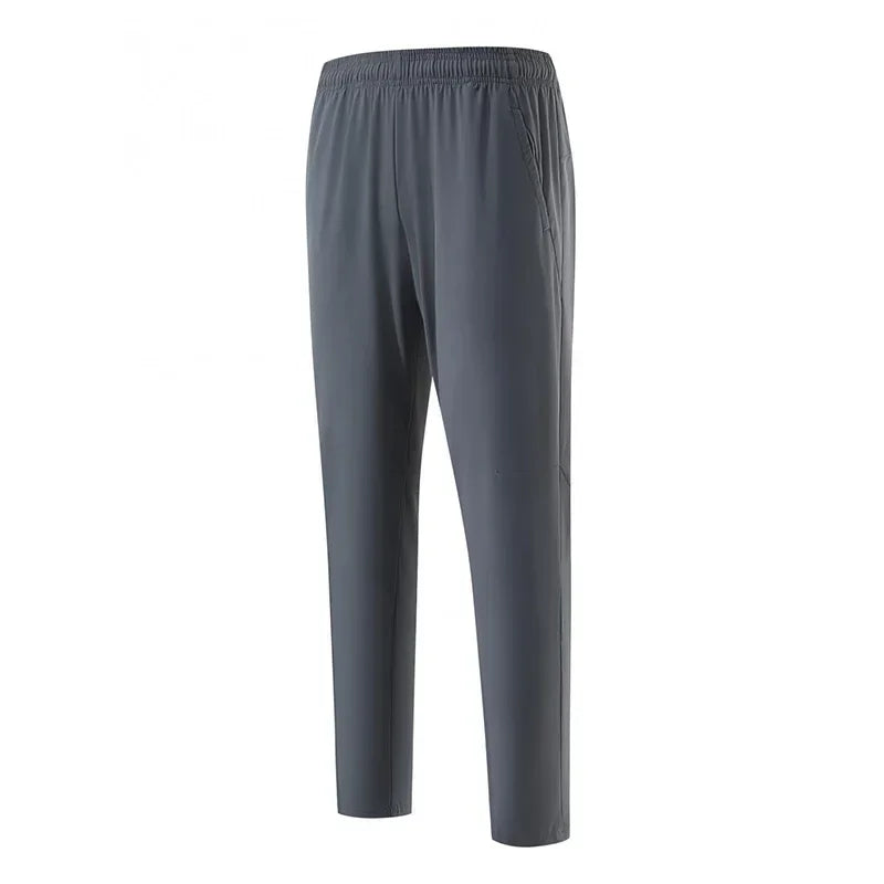 Men's Polyester Drawstring Closure Quick-Drying Gymwear Trousers