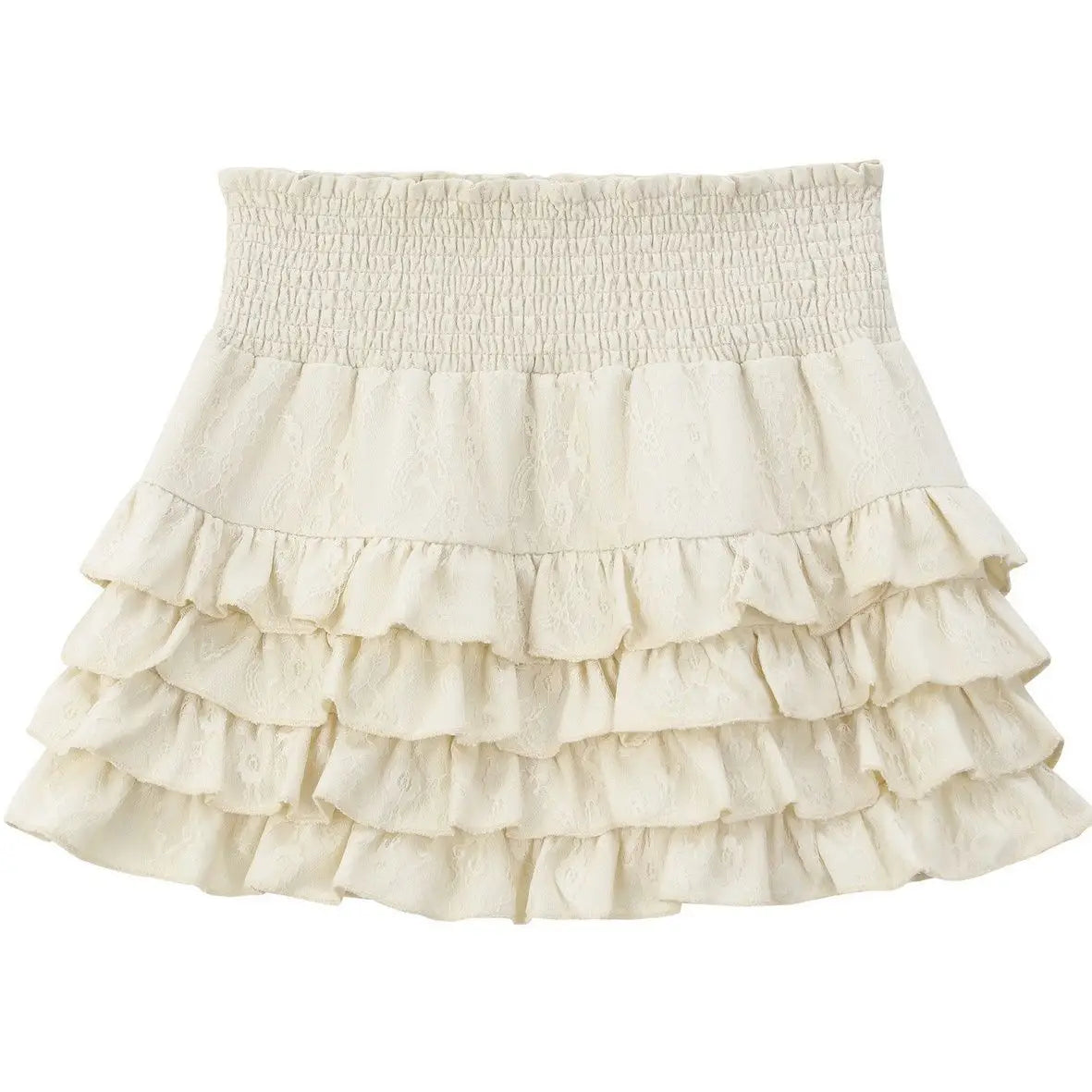 Women's Polyester High Waist Pleated Pattern Casual Wear Skirts