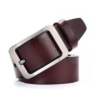 Men's PU Pin Buckle Closure Solid Pattern Luxury Vintage Belts