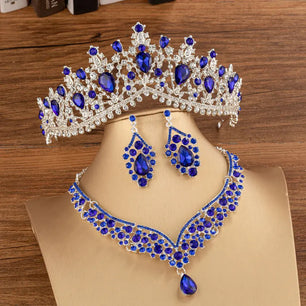 Women's Zinc Alloy Geometric Bridal Wedding Crown Jewelry Sets