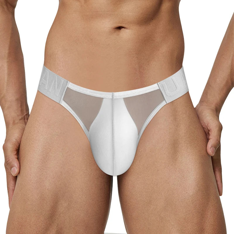 Men's Spandex Elastic Waist Closure Quick-Dry Underpants Brief