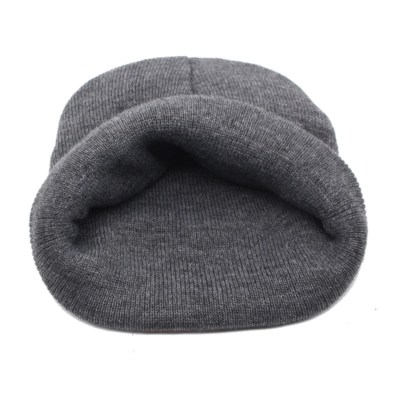 Men's Acrylic Skullies Beanies Letter Pattern Casual Warm Cap