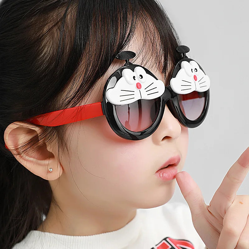 Kid's Resin Frame Acrylic Lens Cartoon Shaped UV400 Sunglasses