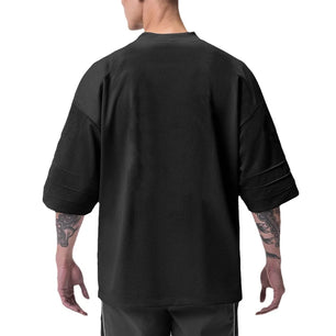 Men's Polyester Short Sleeve Pullover Closure Sportswear T-Shirt