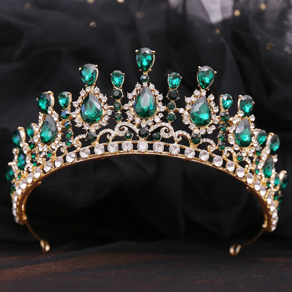 Women's Zinc Alloy Water Drop Pattern Tiaras Bridal Wedding Crown