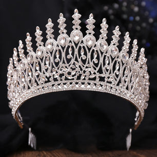 Women's Crystal Zinc Alloy Geometric Pattern Bridal Wedding Crown