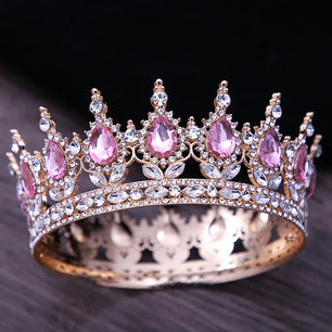 Women's Zinc Alloy Plant Pattern Tiaras Bridal Classic Crown