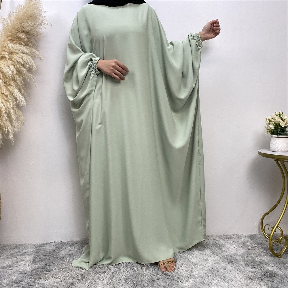 Women's Arabian Polyester Full Sleeve Solid Pattern Casual Abaya