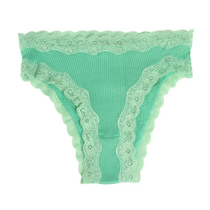 Women's 1 Pcs Silk High Elastic Waist Closure Breathable Panties