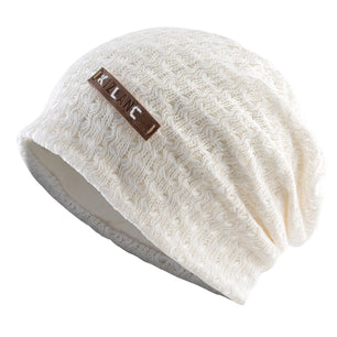 Women's Cotton Double Layer Letter Pattern Hip Hop Winter Cap