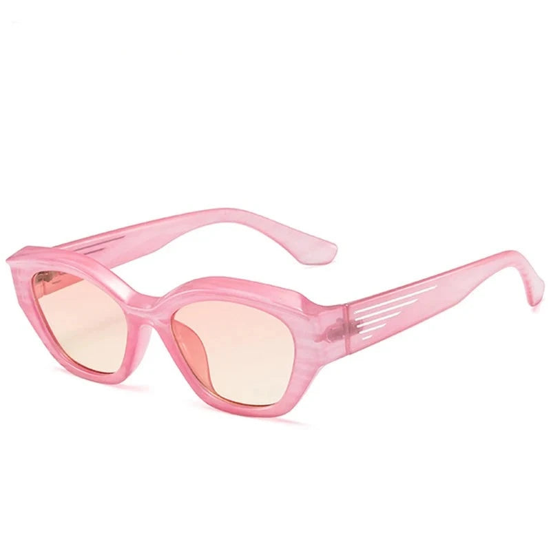 Women's Cat Eye Plastic Frame Acrylic Lens UV400 Sunglasses