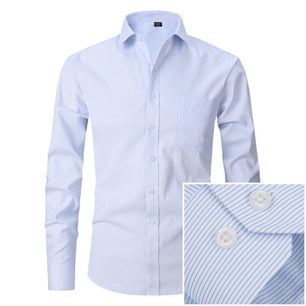 Men's Cotton Turn-Down Collar Full Sleeves Single Breasted Shirt