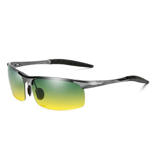 Men's Aluminium Magnesium Frame TAC Lens Rectangle Sunglasses