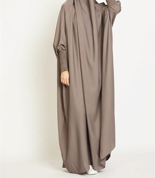 Women's Arabian Polyester Long Sleeve Solid Pattern Elegant Abaya