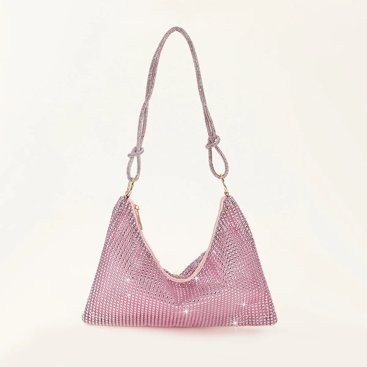 Women's PU Hasp Closure Sequined Pattern Trendy Shoulder Bags