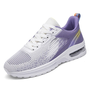 Women's Polyester Lace-Up Closure Sports Wear Running Sneakers