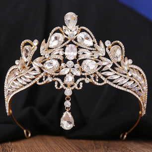 Women's Zinc Alloy Water Drop Pattern Tiaras Bridal Classic Crown