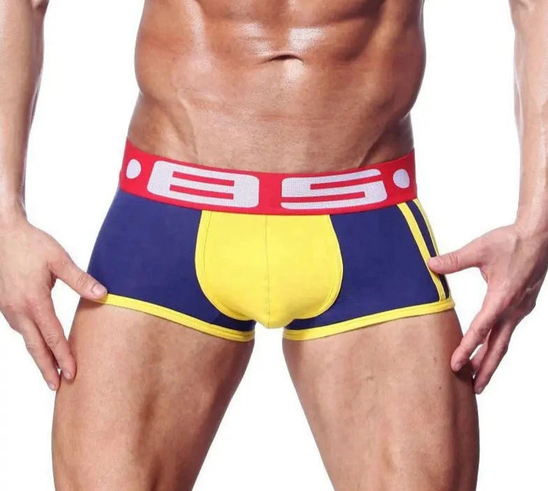 Men's 1 Pc Cotton Letter Pattern Quick-Dry Underwear Boxer Shorts