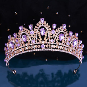 Women's Zinc Alloy Plant Pattern Tiaras Bridal Classic Crown