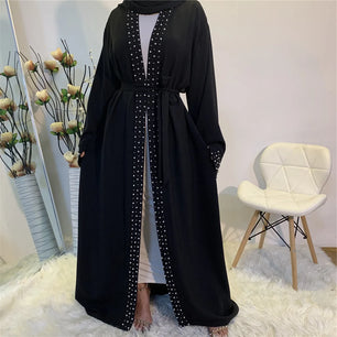 Women's Arabian Polyester Full Sleeve Embroidered Pattern Abaya