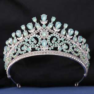 Women's Crystal Zinc Alloy Geometric Pattern Bridal Wedding Crown