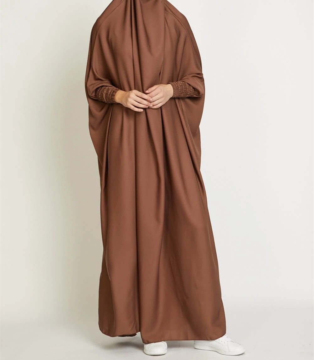 Women's Arabian Polyester Full Sleeves Solid Casual Wear Abayas