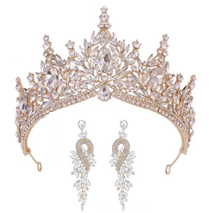 Women's Zinc Alloy Geometric Bridal Wedding Crown Jewelry Sets