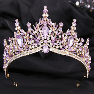 Women's Zinc Alloy Plant Pattern Tiaras Bridal Classic Crown